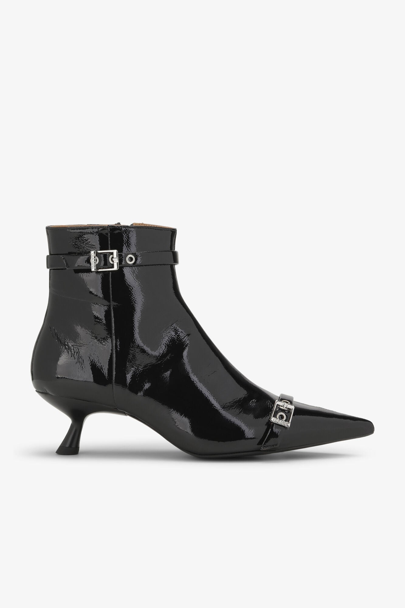 Naplack Kitten Heel Boots | Black