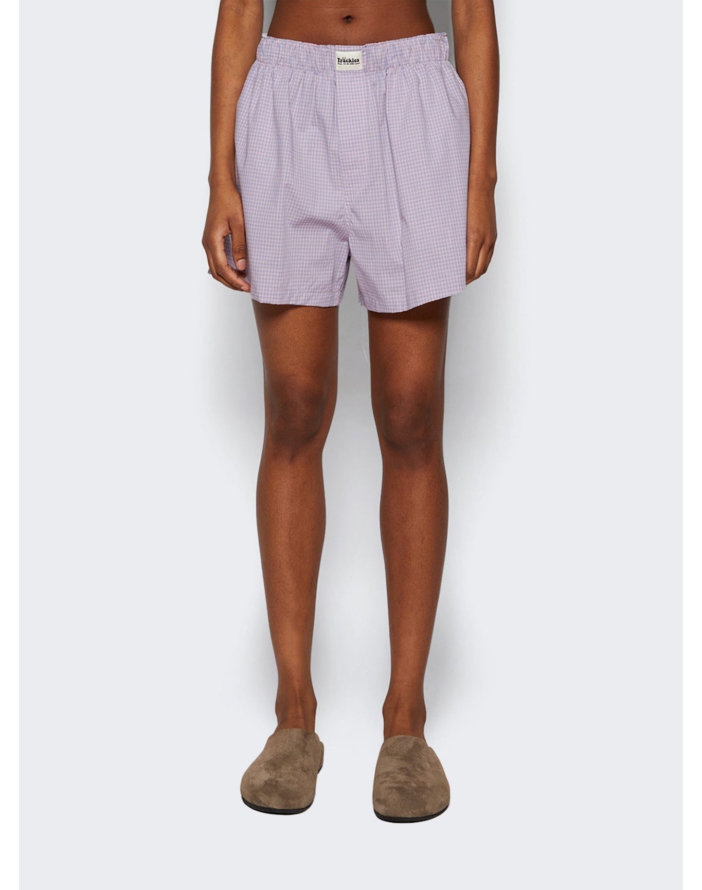 Natasha Zinko | Women | Checked Boxers | Purple
