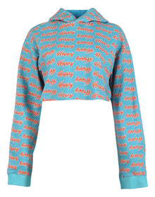 Natasha Zinko | Women | Happy Print Hoodie | Blue