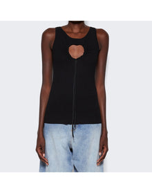 Natasha Zinko | Women | Heart Tank Top | Black