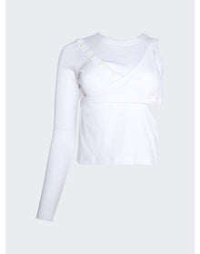 Natasha Zinko | Women | One Sleeve Underwear Top | White