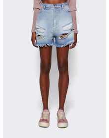 Natasha Zinko | Women | Reverse Denim Shorts | Light Wash