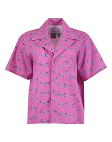Natasha Zinko | Women | Too Sexy Print Hawaiian Shirt | Pink