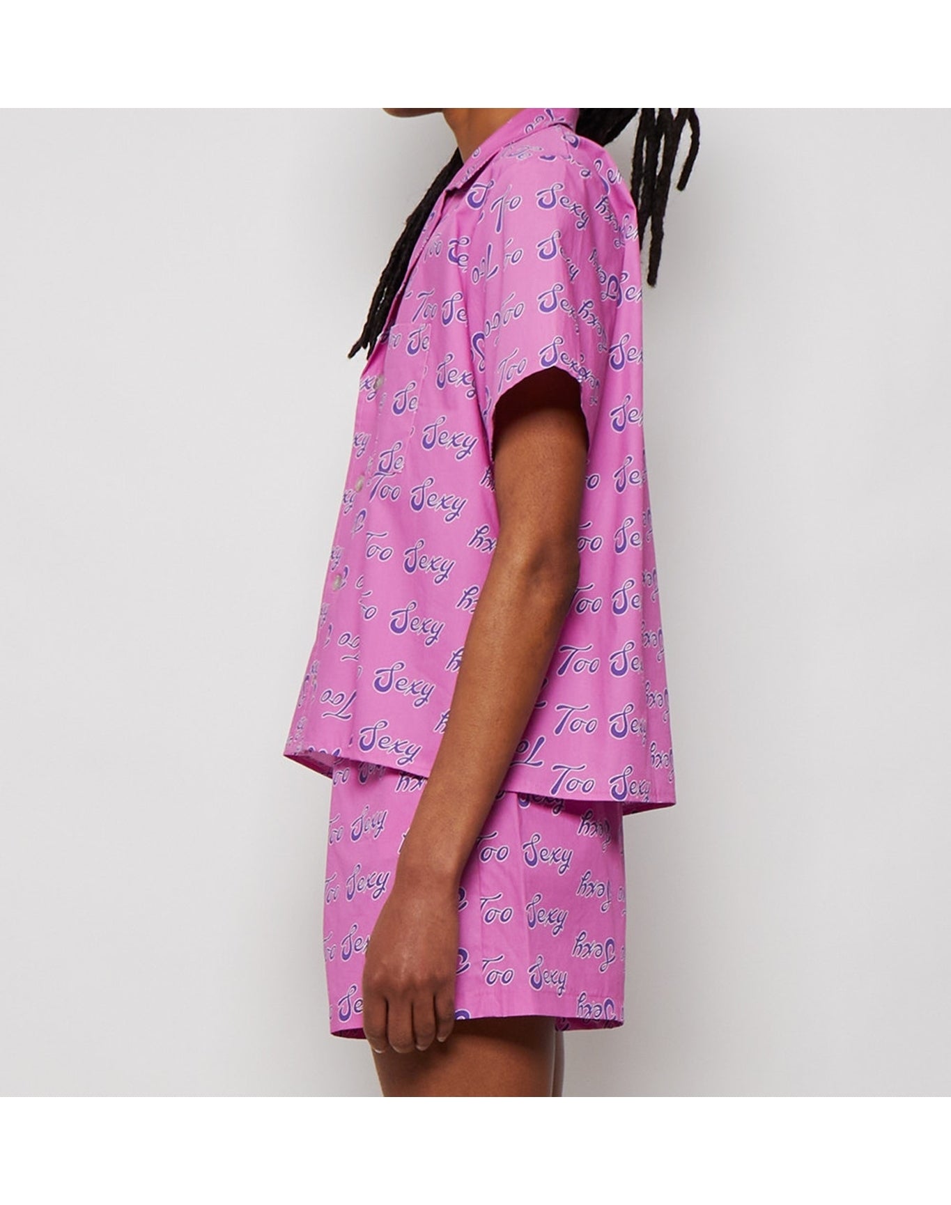 Natasha Zinko | Women | Too Sexy Print Hawaiian Shirt | Pink