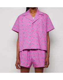 Natasha Zinko | Women | Too Sexy Print Hawaiian Shirt | Pink
