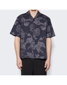 Neil Barrett | Men | Bowling Shirt | Black x White
