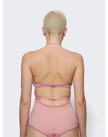 Nensi Dojaka | Women | Draped Double Bra Bodysuit | Blossom Pink