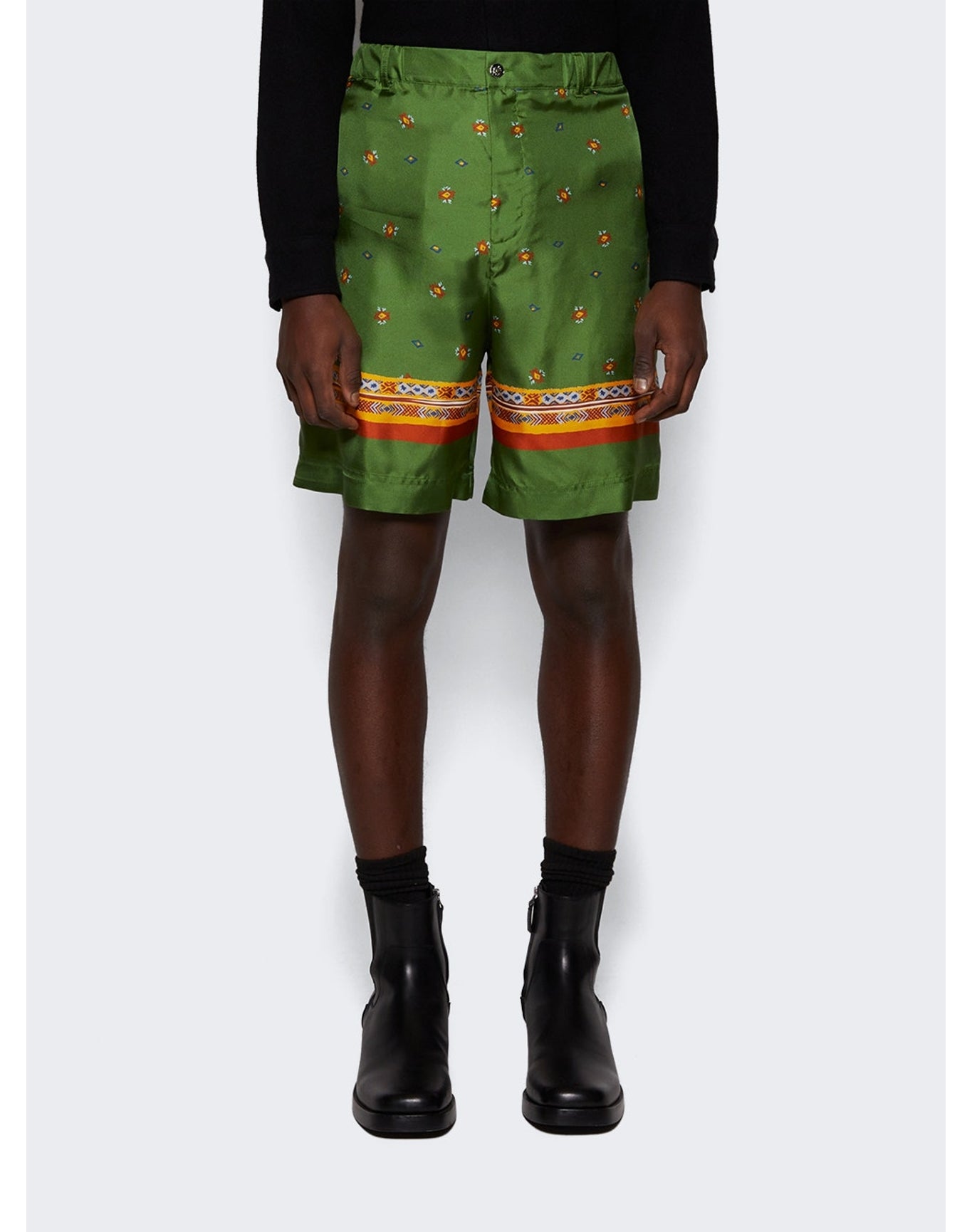 Nick Fouquet | Men | Silk Shorts | Green