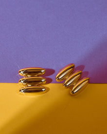 The Milan Bead Stud Earrings | Silver