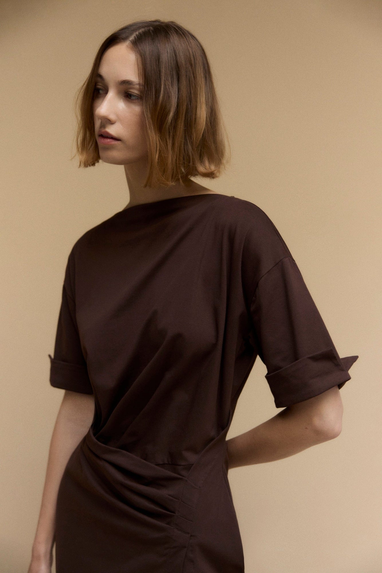 Mali | Noelle Asymmetric-Wrap Dress in Size Small