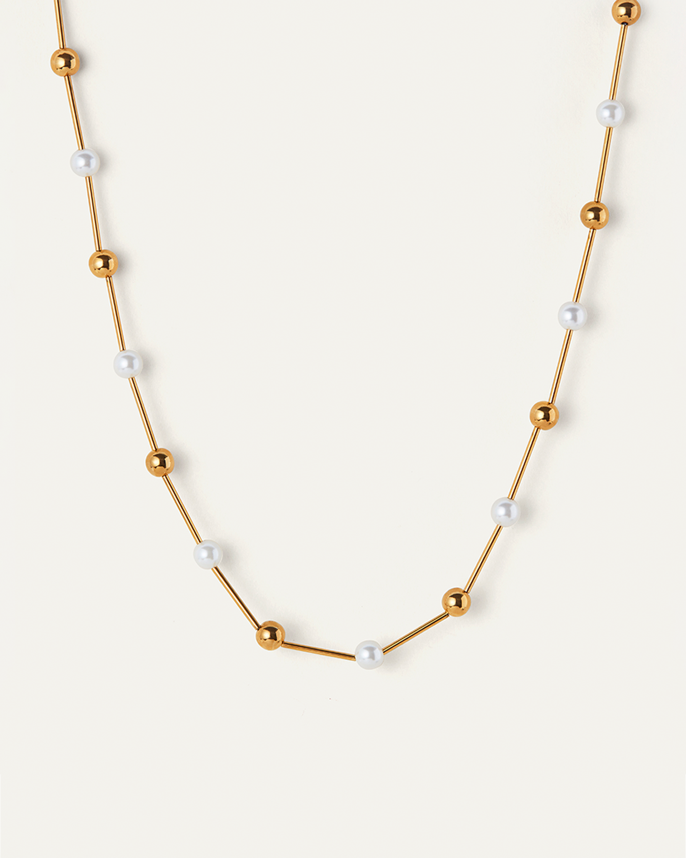 Glass Pearl | Nova Necklace | Gold Ion Plated Brass