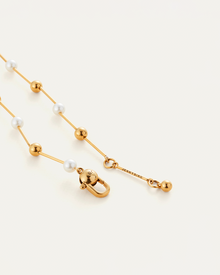 Glass Pearl | Nova Necklace | Gold Ion Plated Brass