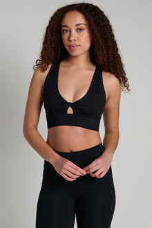 Fabletics | Oasis Twist Sports Bra | Black