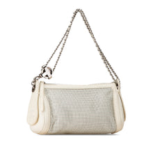 Chanel | Pre-Owned Caviar Perforated Pulley Shoulder Bag | White/Ivory