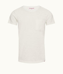 OB Classic Crew Neck Garment Dye Cotton T-Shirt | Cloud