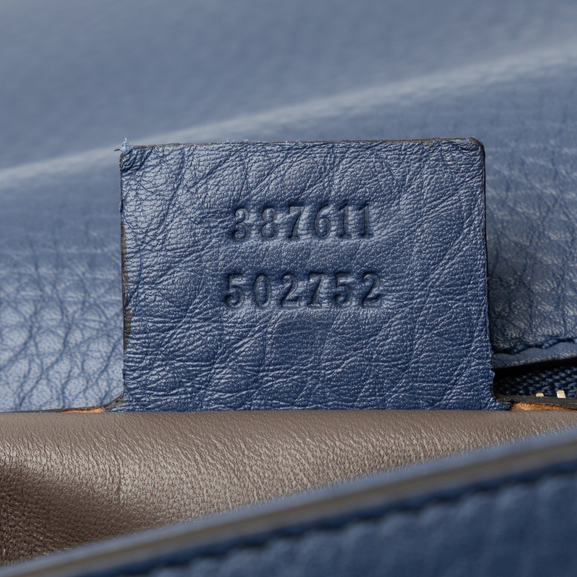 Gucci | Pre-Owned Medium Miss Bamboo Leather Crossbody | Blue