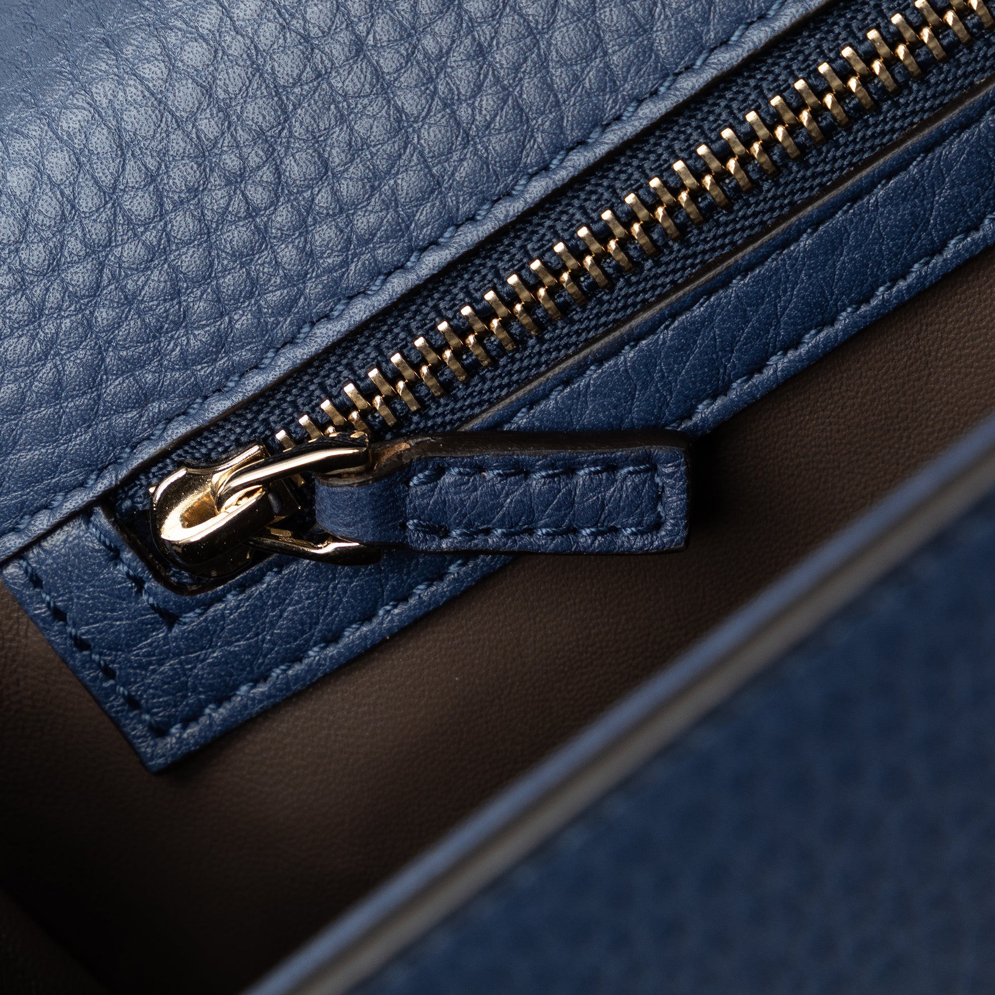 Gucci | Pre-Owned Medium Miss Bamboo Leather Crossbody | Blue
