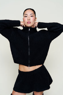 Womens | Mila Zip Up | Black