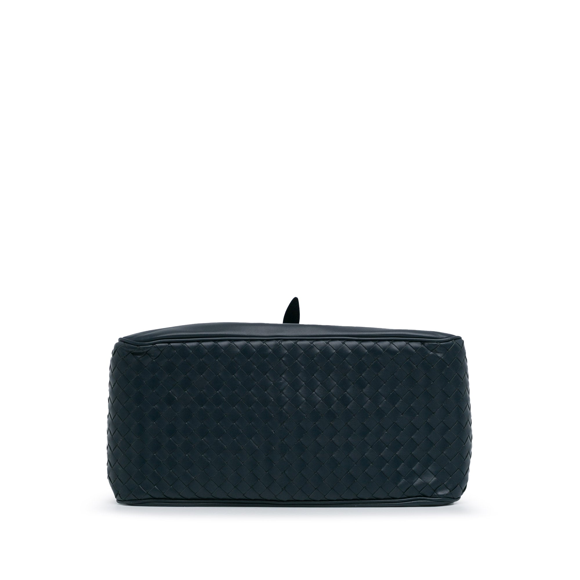 Bottega Veneta | Pre-Owned Intrecciato Satchel | Blue