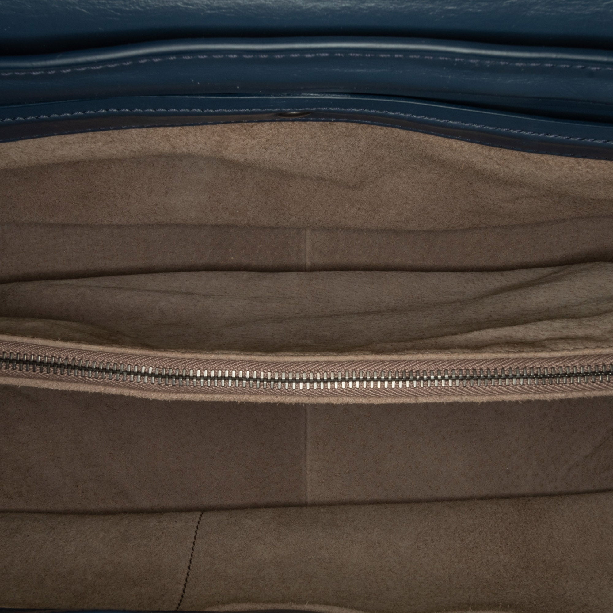 Bottega Veneta | Pre-Owned Intrecciato Satchel | Blue
