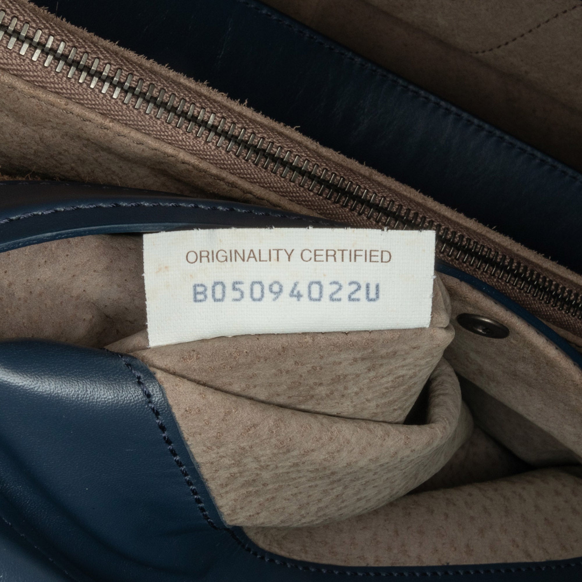 Bottega Veneta | Pre-Owned Intrecciato Satchel | Blue