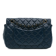 Chanel | Pre-Owned CC Quilted Lambskin Double Flap | Blue/Navy