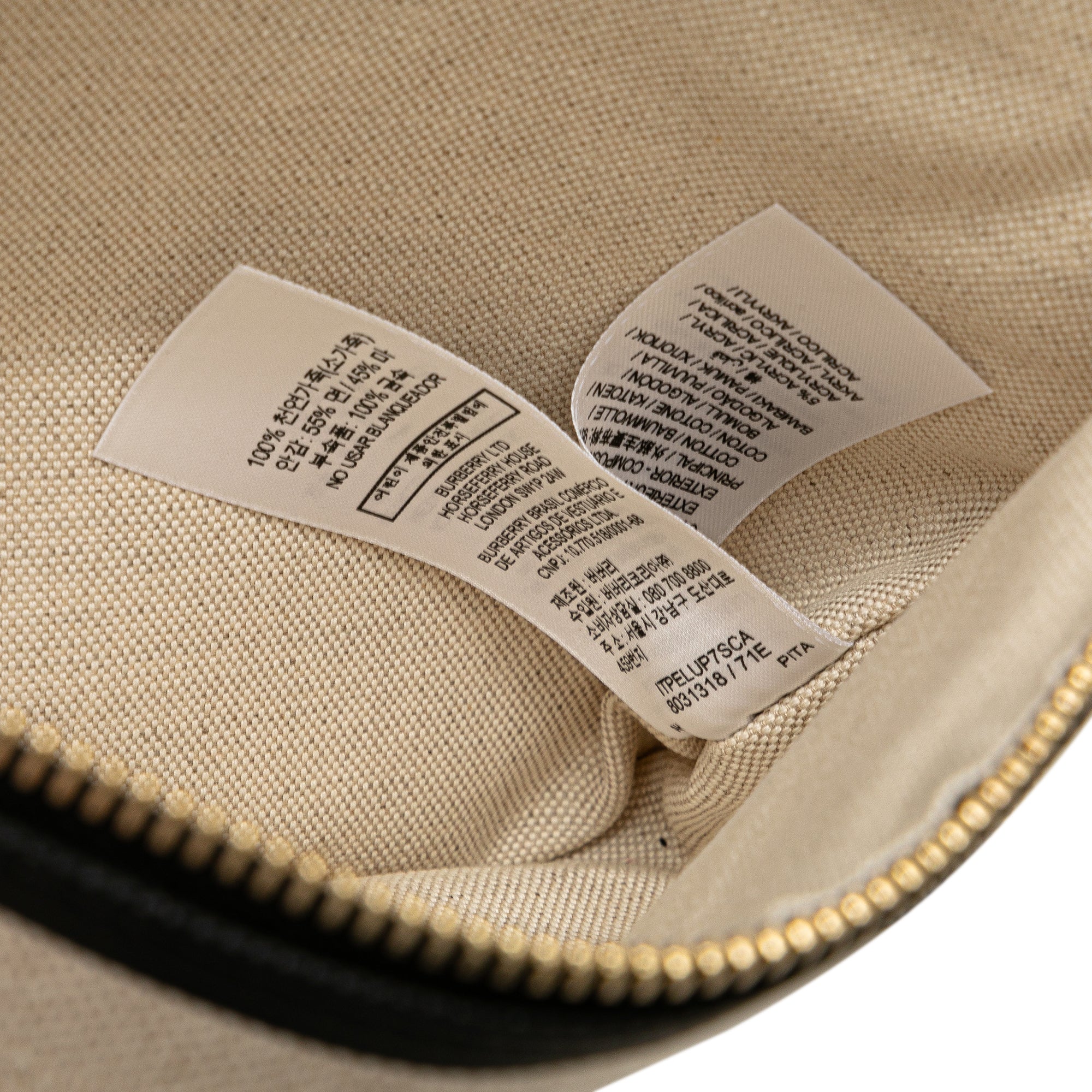 Burberry | Pre-Owned Canvas Logo Soft Belt Tote Bag | Brown