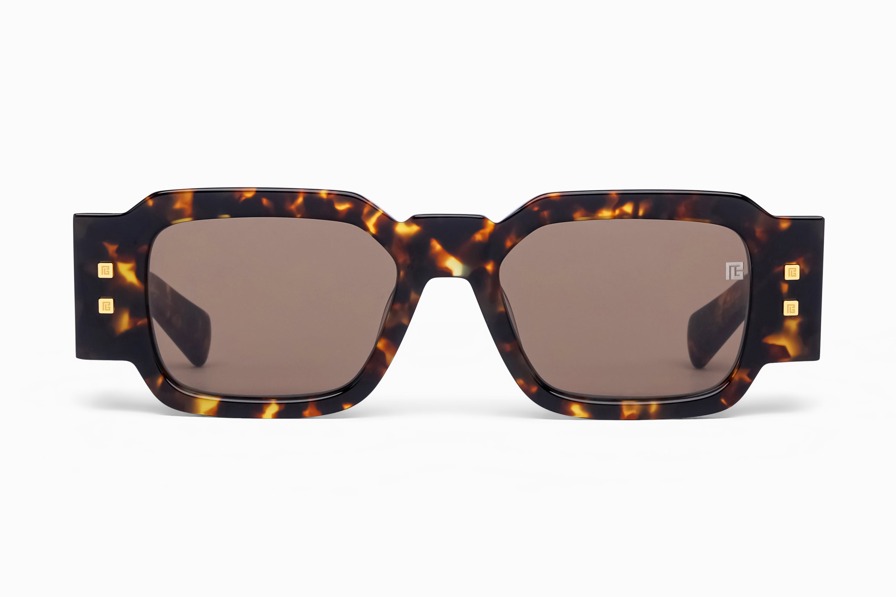 Unisex | Olivier - III Sunglass | Spotted Havana - Gold | Dark Brown