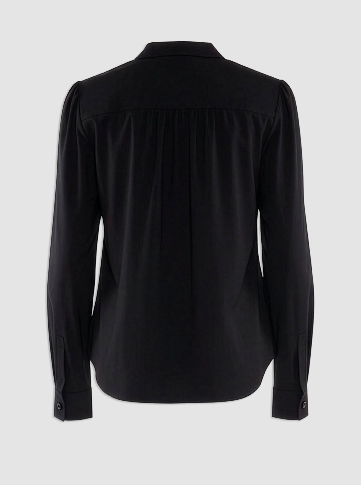 Olympia Poplin Blouse | Black