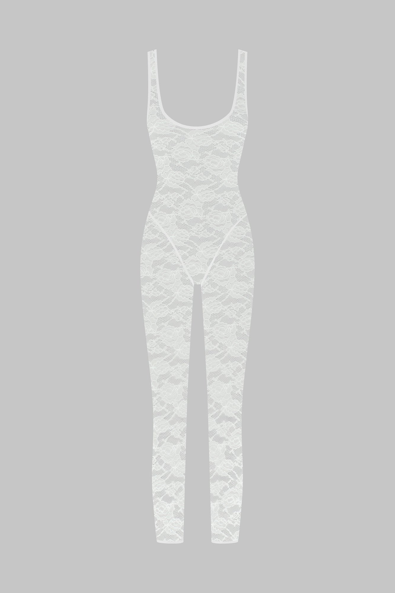 Backless Jumpsuit - Flashback | White