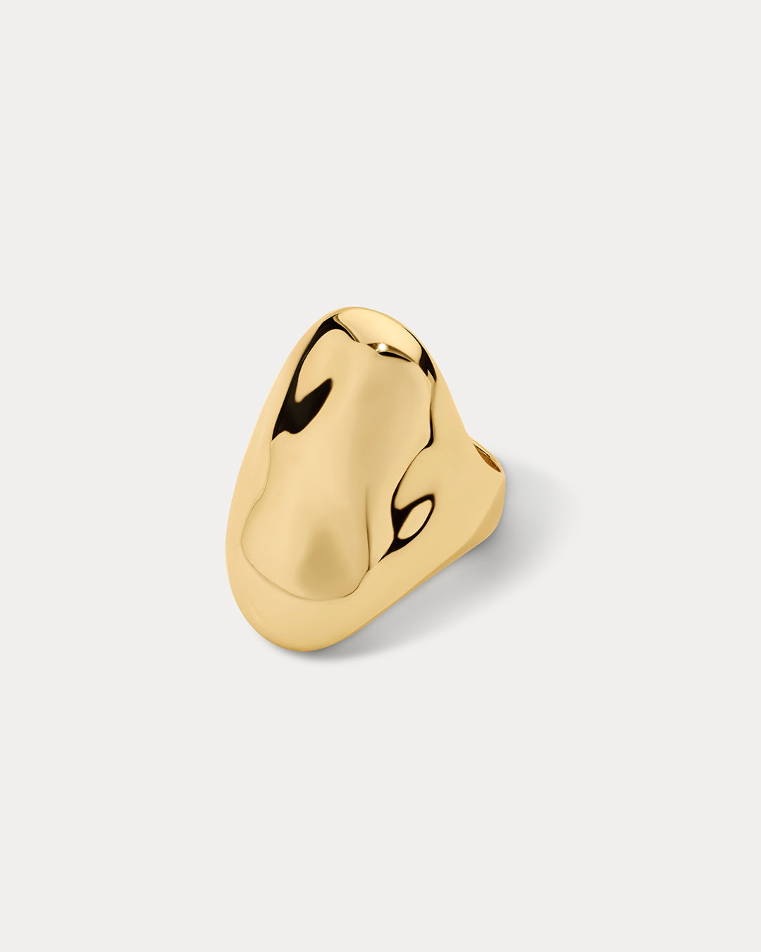 The Liquid Metal Statement Ring | Gold