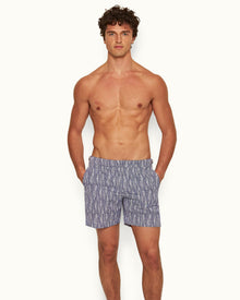 Men | Bulldog Swim Boxer | Lagoon Blue/White