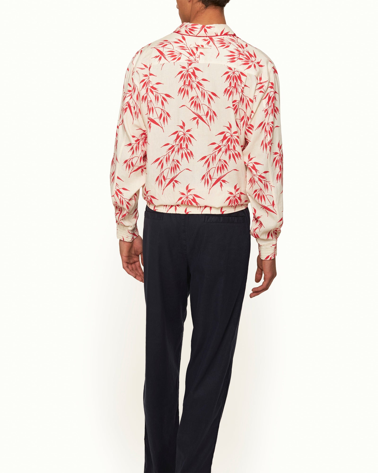 Men | Lakewood Shirt | White Sand/Summer Red