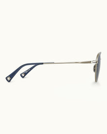 Men | The Micky Sunglasses | Silver/Blue