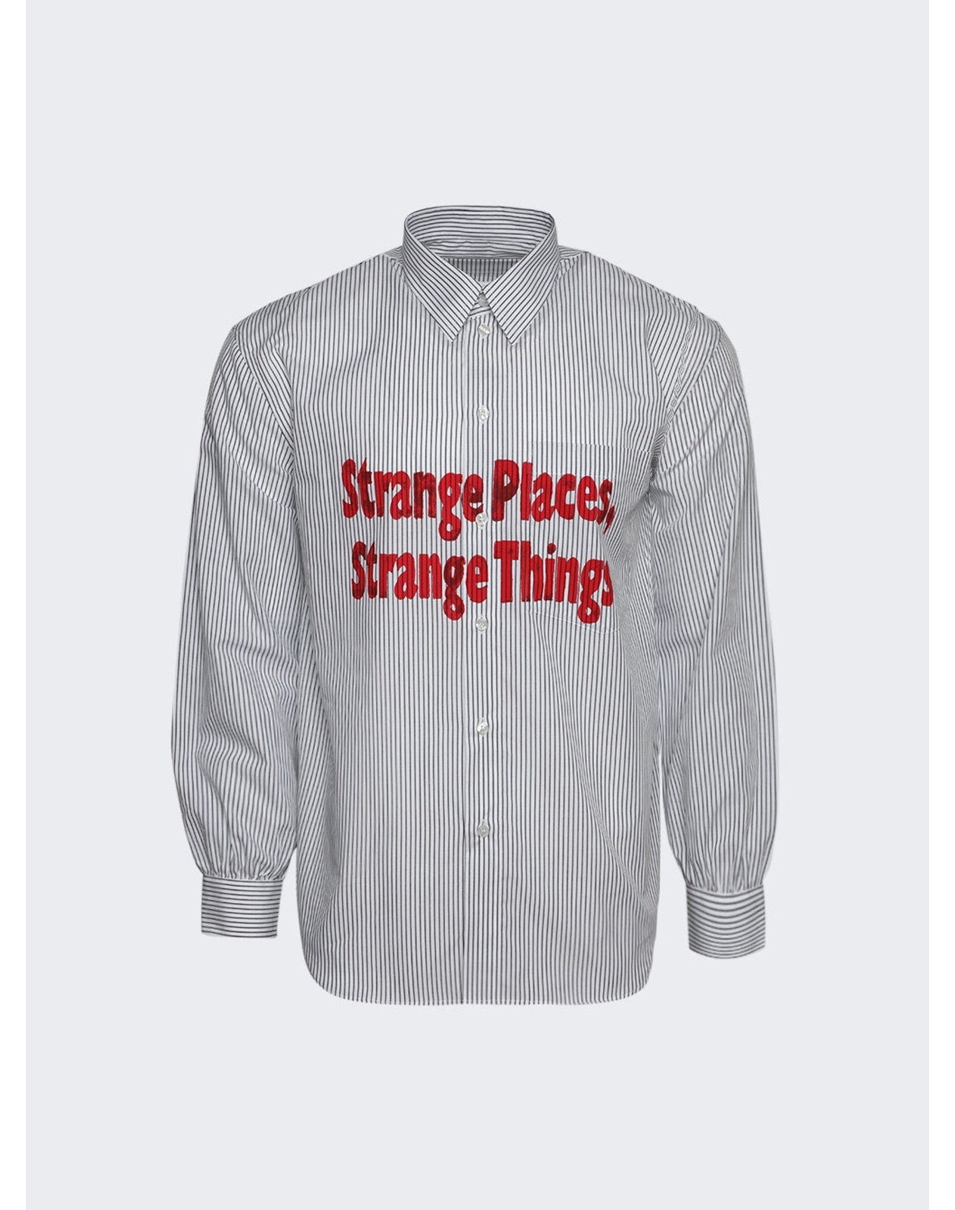 OUEST Paris | Men | Printed Long Sleeve Shirt | Navy