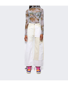 Off-White | Women | Tie-dye Tulle Twist Top | Military Green
