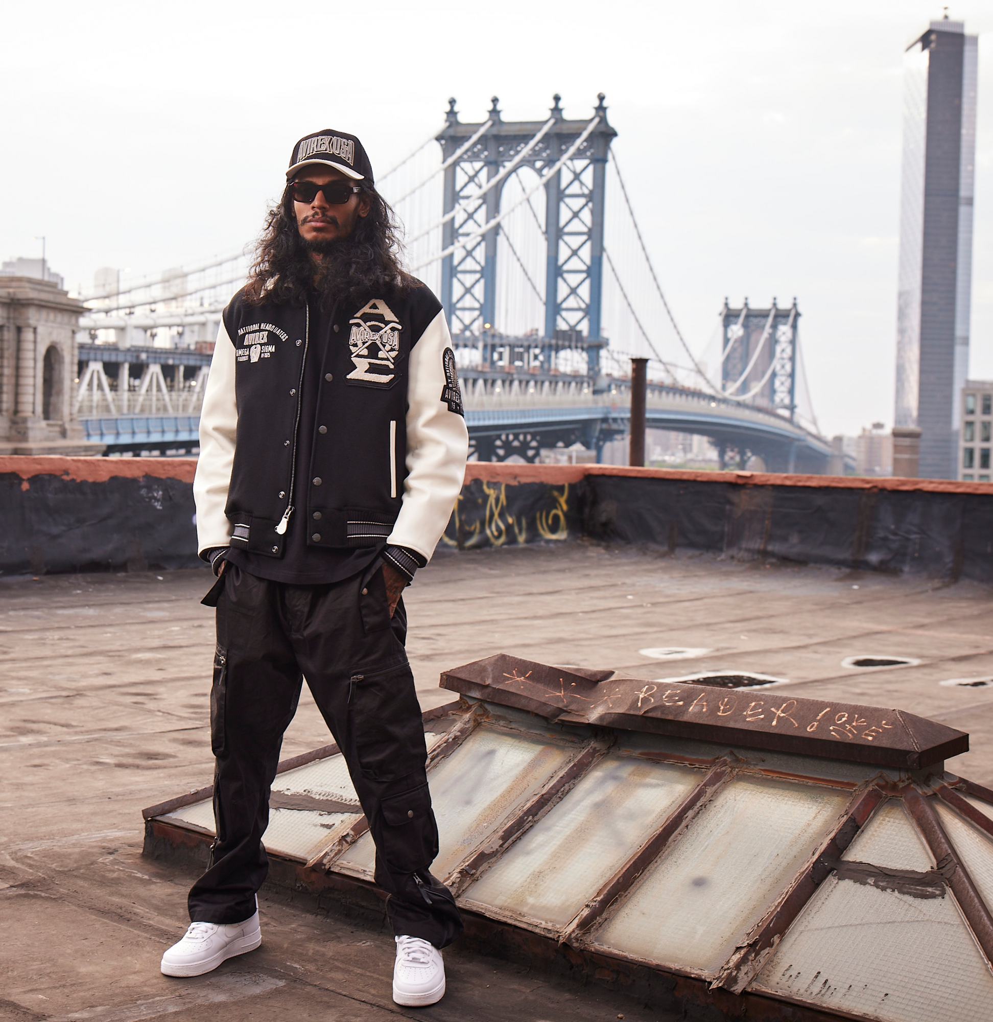 Omega Wool-Leather Jacket | Black