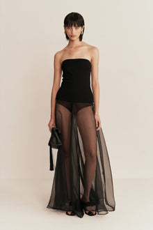 Omnia Strapless Top | Black