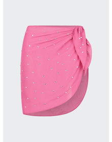 Oséree | Women | Gem Mini Pareo Wrap Skirt | Flamingo Pink