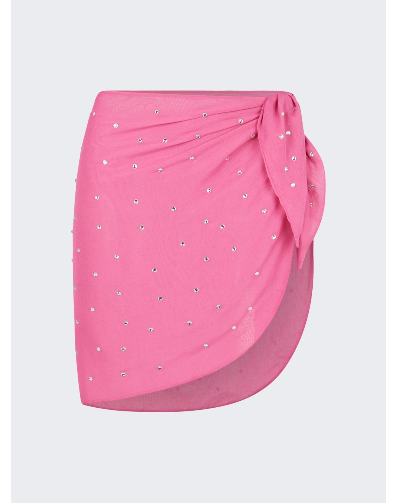 Oséree | Women | Gem Mini Pareo Wrap Skirt | Flamingo Pink
