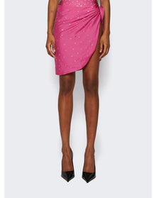 Oséree | Women | Gem Mini Pareo Wrap Skirt | Flamingo Pink