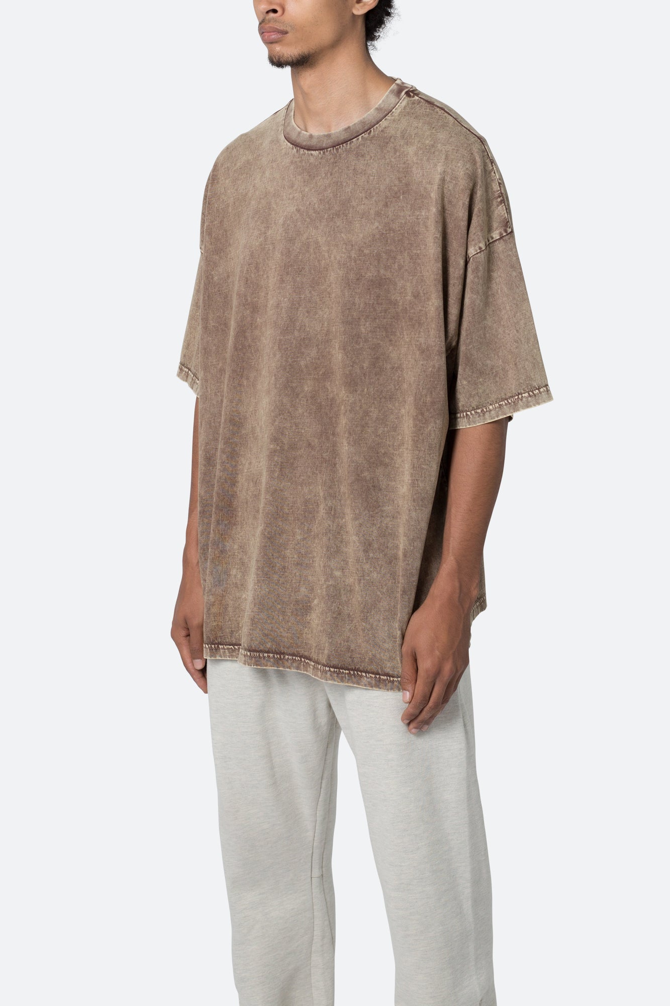 Oversized Acid Tee | Brown