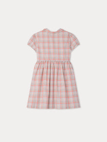 Girl | Genereuse Checkered Dress | Terracotta