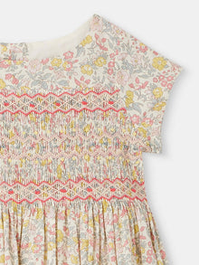 Girl | Duchesse Dress In Liberty Fabric | Pink Flowers