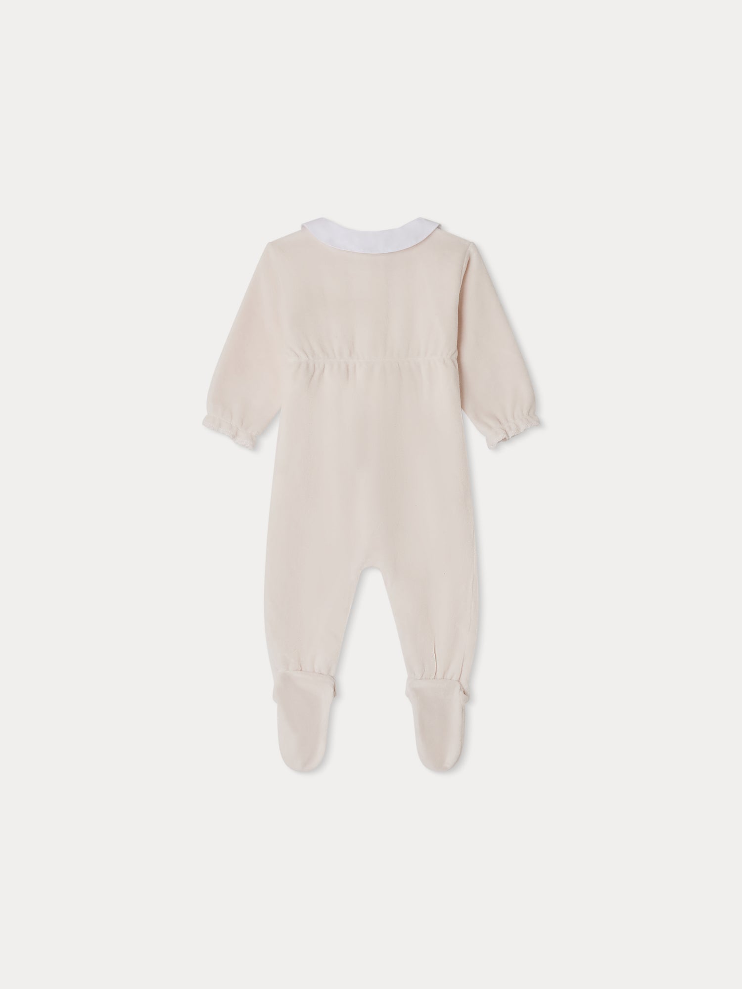 Girl | Tintina Embroidered Collar Pajamas | Pale Pink