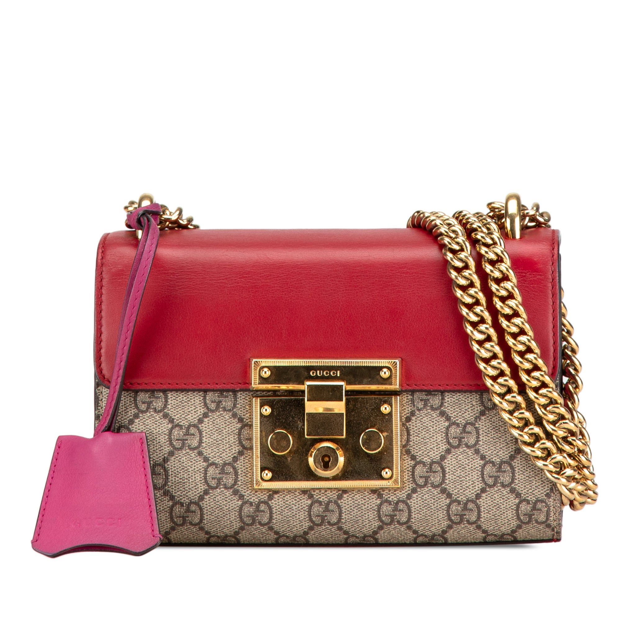 Gucci | Pre-Owned Small GG Supreme Padlock Crossbody | Brown