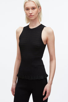 Shadow Stripe Tank | Black
