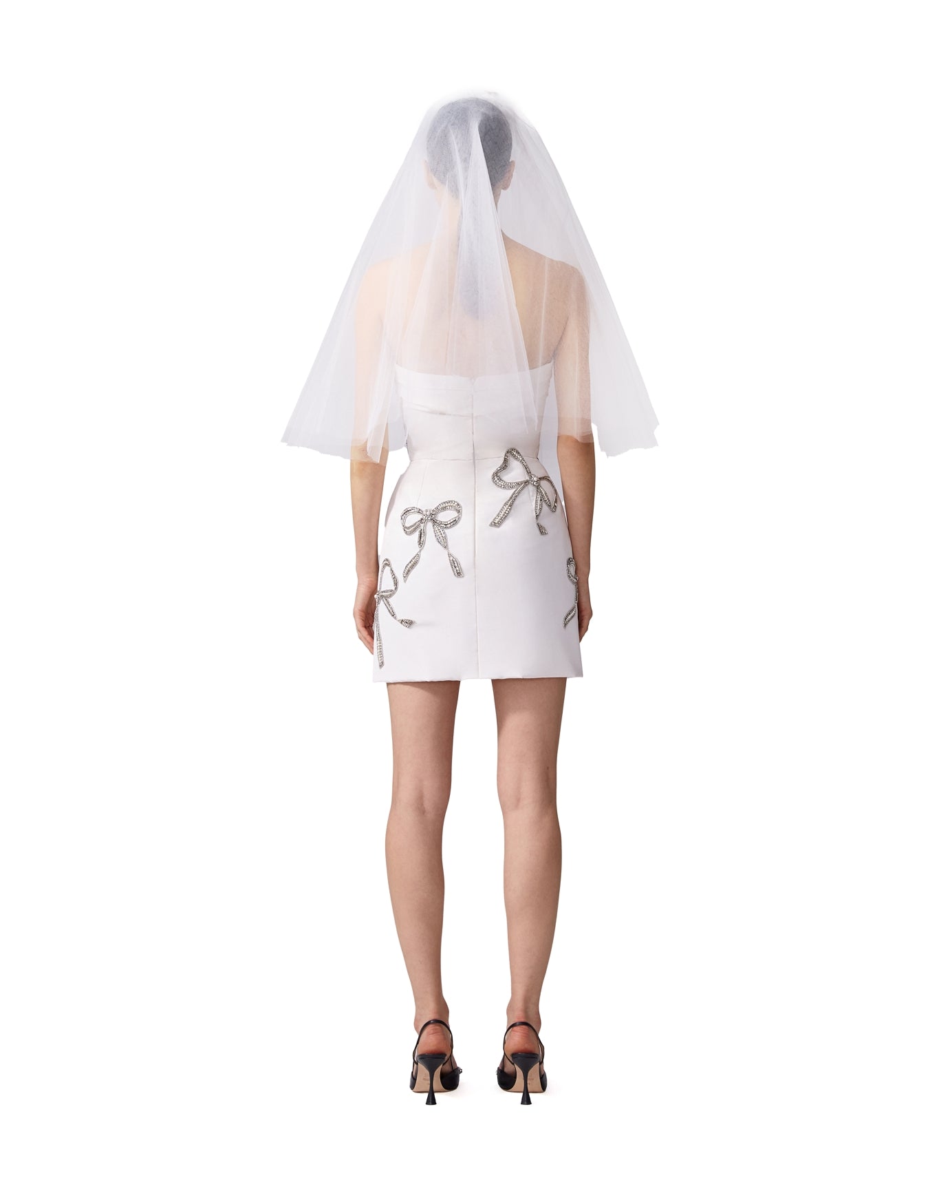 Embroidered Veil | White