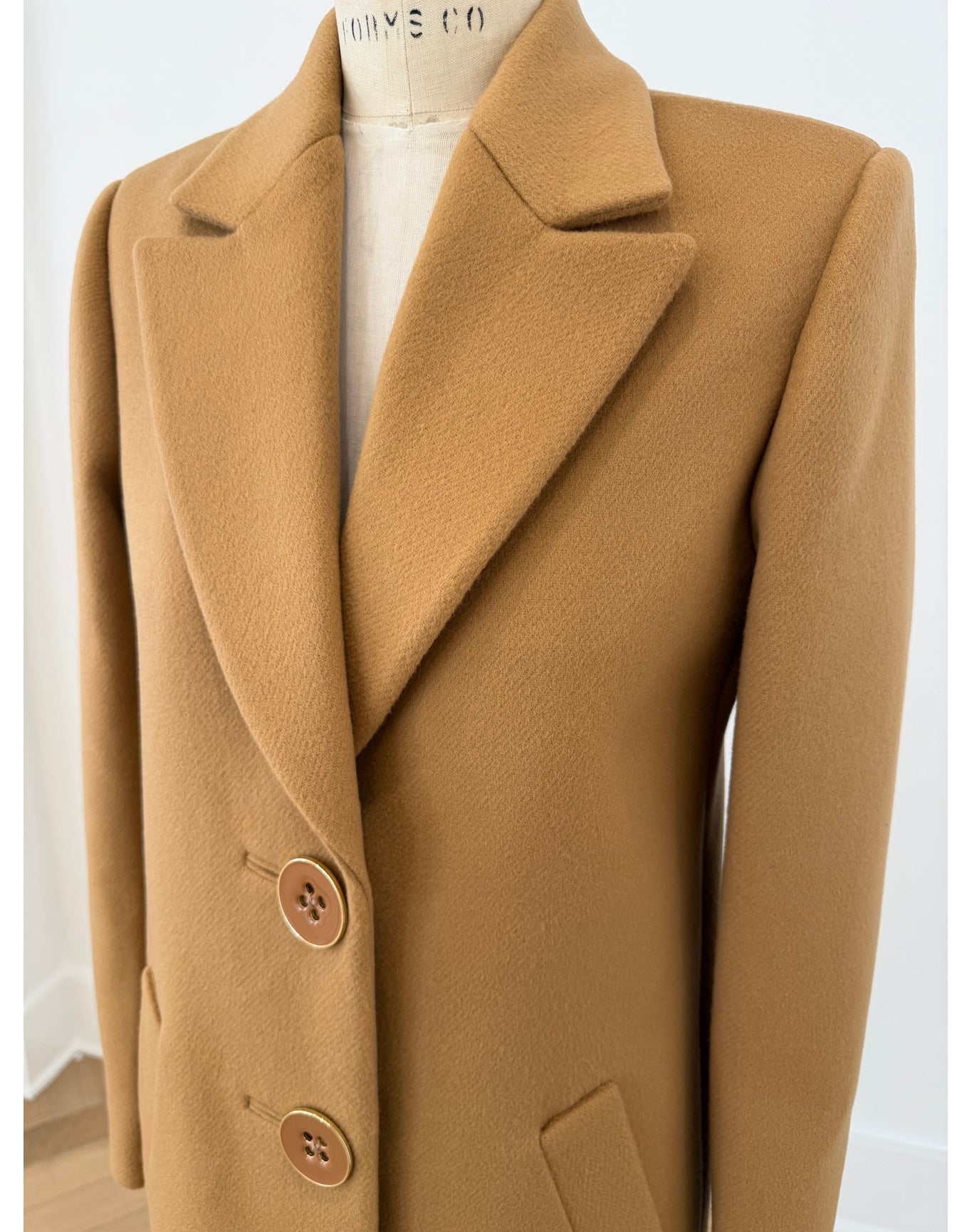 Single Breasted Coat | Tan