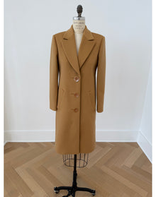 Single Breasted Coat | Tan
